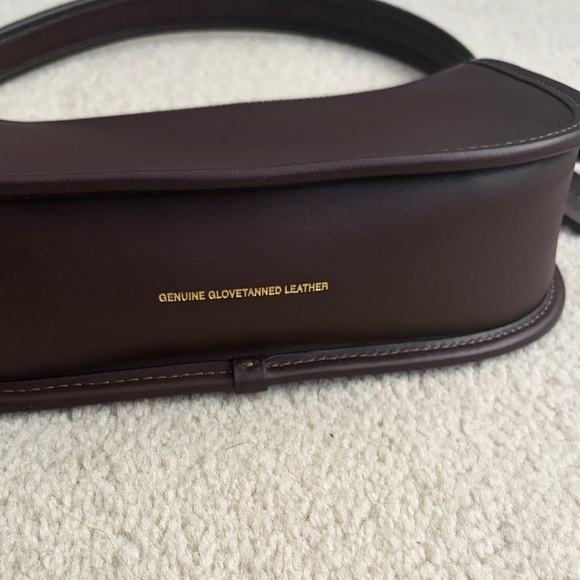 Coach Dark Brown Leather Swinger Crossbody with Gold Turnlock - Picture 5 of 12